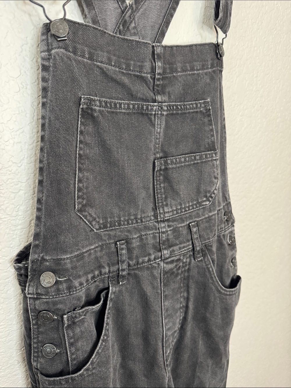 We the Free Free People Ziggy Overalls Size XS Black Denim Cotton - Picture 3 of 7